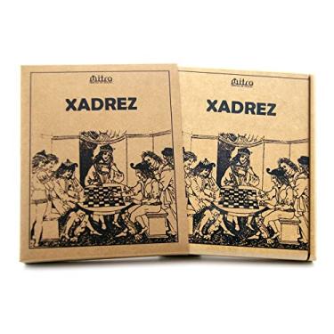 Jogo Xadrez Dobrável Em Madeira Unyhome 29x29 Jg172002