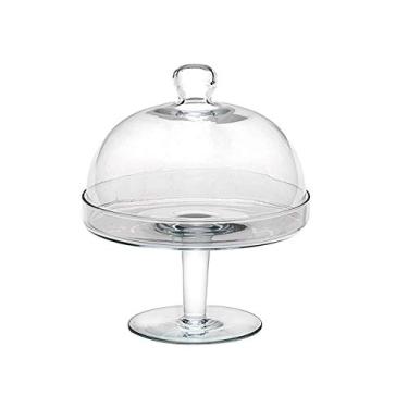 Imagem de Prato para Bolo Vidro com Pé e Cúpula 25,5 cm Luvidarte - LUV 025