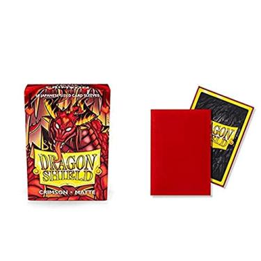 Imagem de Dragon Shield Matte Mini Japanese Crimson 60 ct Card Sleeves Individual Pack