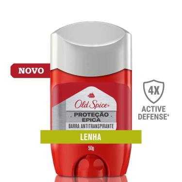 Imagem de Desodorante Old Spice Proteção Épica Lenha Antitranspirante Barra 50g 50g