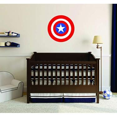 Imagem de Adesivo De Parede Decorativo Capitão América 50x50cm