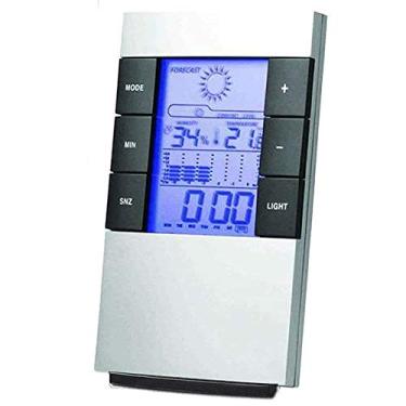 Imagem de Relógio de Mesa Digital Despertador Previsão do Tempo e Temperatura CBRN01149 - Commerce Brasil