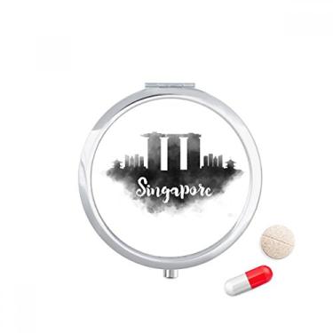 Imagem de Caixa de pílula de pintura de cidade, tinta de marca de cidade, bolso para armazenamento de medicamentos