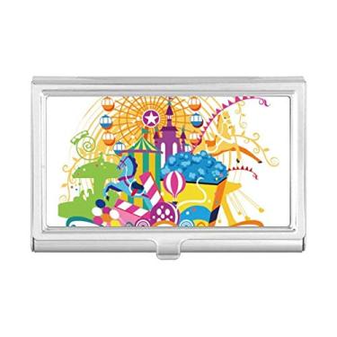 Imagem de Porta-cartões de visita Castelo Ferris Wheel Castelo de diversões Parque de diversões