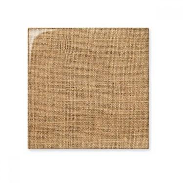 Imagem de Tecido de malha de linho, Kahki abstrato, azulejo de cerâmica brilhante, decalque de pedra adornada de tijolo esmaltado