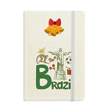 Imagem de Caderno de anotações com símbolo nacional do Brasil, mas jingling Bell