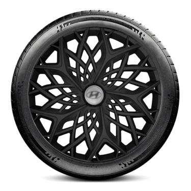 Imagem de Calota LC153 Hyundai Aro 13 Preta Fosca Moove Escolha carro