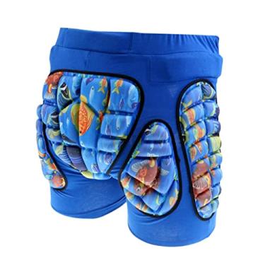 Imagem de Milageto Ski Hip Butt Protective Pad Hip Calções Acolchoadas, Azul, Xs.