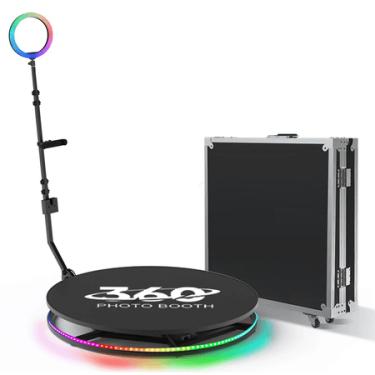 Imagem de Plataforma PhotoBooth 360° Vídeo Spinner 100cm com Ring Light RGB