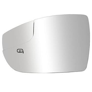 Imagem de LOIYLLEN Substituição do espelho lateral do motorista para espelhos Ford Focus 2012 2013 2014 2015 2016 2017 2018 - Vidro espelhado convexo, espelho retrovisor do lado esquerdo com aquecimento