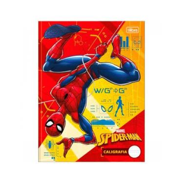 Imagem de Caderno Brochura Capa Dura Caligrafia Spider Man 40 Folhas - Tilibra