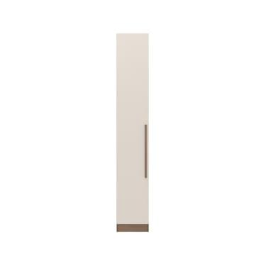 Imagem de Armário Modulado Bartira Lugano com 1 Porta e 5 Prateleiras Casal – Avelã/Capuccino