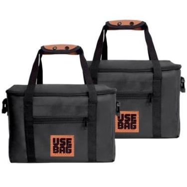 Imagem de Kit 2 Bolsas Térmicas Cooler Caixa de Bebidas Cervejas Pequenique Grande 15 litros Antivazamento-Unissex