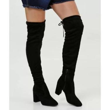 Imagem de Bota Renata Mello Over The Knee Feminina - Ref.: 7785.61118 Preto-Feminino
