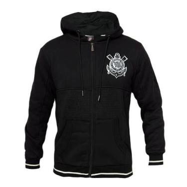 Imagem de Jaqueta Corinthians Moletom Escudo - Masculino - Lotus