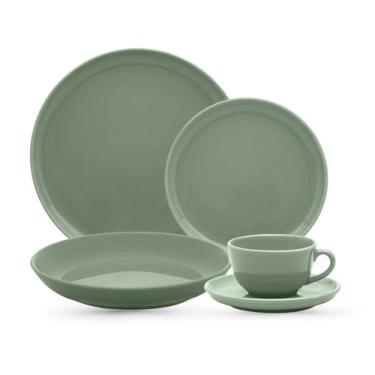 Imagem de Aparelho de Jantar e Chá 30 Peças Oxford Flat Matcha