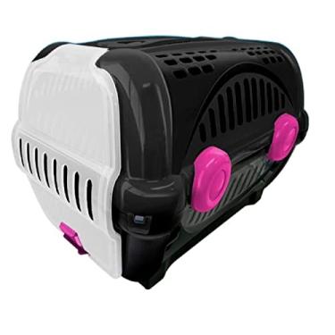 Imagem de Furacão Pet Luxo Caixa de Transporte, Preto/Rosa, 1