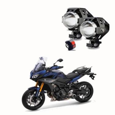 Imagem de Kit Led Farol Milha Moto Yamaha MT 09 Tracker 2015 2016 2017 2018 2019