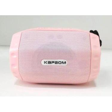 Imagem de Caixa De Som Portátil Bluetooth Kapbom Rosa 5W KA-8510