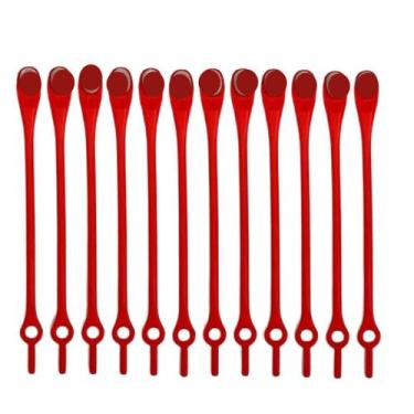 Imagem de Cadarço De Tênis Silicone 12 peças - Art House, Vermelho