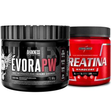 Imagem de Evora Pré Treino 150G + Creatina Pura 300g Integralmedica, Frutas.Verm