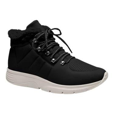 Imagem de Tenis Feminino Campesi L8472 Bota Cano Curto Pelo Cadarço Sneaker, 36,