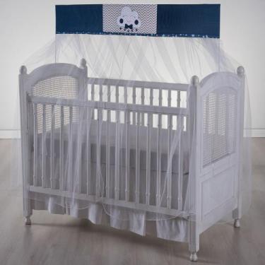 Imagem de mosquiteiro p/ berço americano e o tradicional com bandô varal inteiro