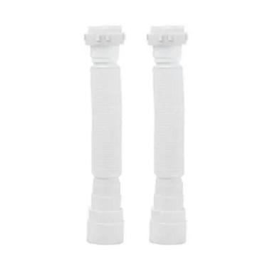 Imagem de Kit 2 Sifão Pia Banheiro Cozinha Flexível Universal Sanfonado Corrugad