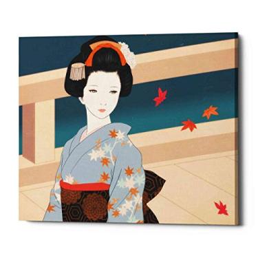 Imagem de Epic Graffiti Arte de parede em tela Giclée Momiji, 50,8 cm x 60,96 cm, azul