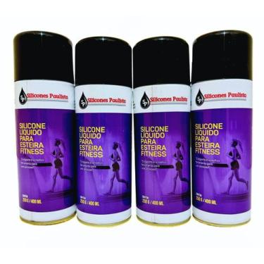 Imagem de Lubrificante Silicone Esteira Spray Academia 400 Ml 4 Unid
