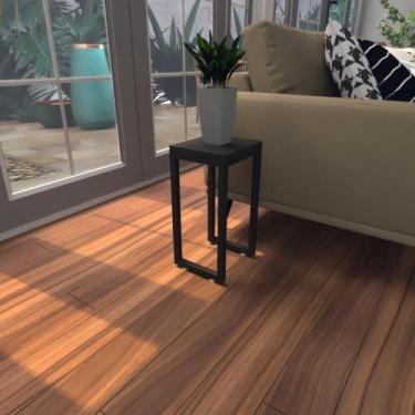 Imagem de Mesa lateral preta aparador de sofa sala mesa lateral cama - BeB