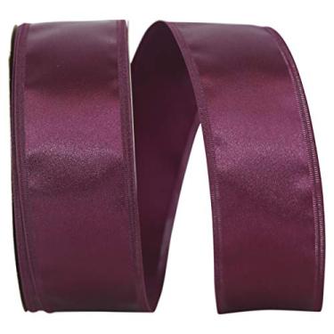 Imagem de Reliant Ribbon Fita de borda com fio Dyna Satin Ez, 5,7 cm x 45 m, ameixa