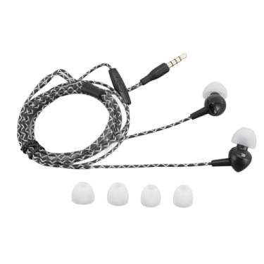 Imagem de Fones de Ouvido Com Fio Com Microfone, Graves Estéreo HD, Fones de Ouvido Com Redução de Ruído de 3,5 Mm para Exercícios, Diversão Musical, Experiências de Jogos Com Microfone,
