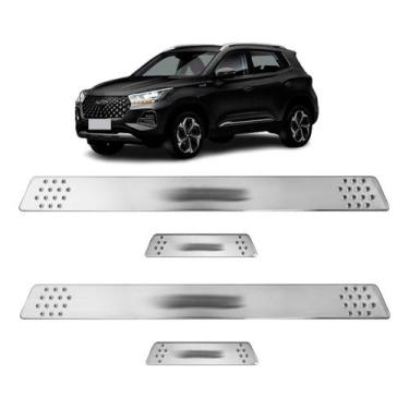 Imagem de Soleira para Porta Lateral Tuning Esportiva para carros 4 Portas (ABS)