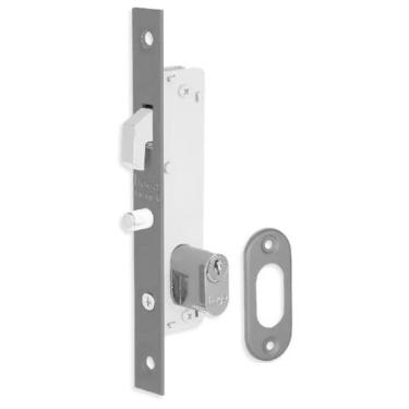 Imagem de Fechadura Porta De Correr Haga Externa Suprema Bico De Papagaio Com Contratrinco - Preto