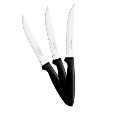 Imagem de KIT - 48 Facas para Churrasco Ipanema Com Lâmina em Aço Inox 5 POL Cab