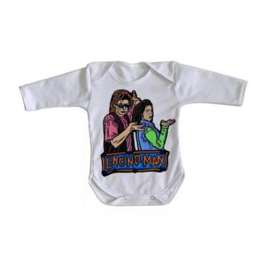 Imagem de body nenê criança roupa bebê manga longa Homem da Califórnia personage