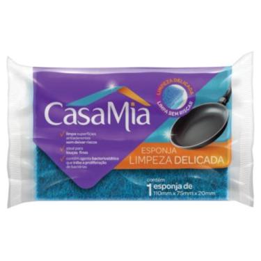 Imagem de Esponja De Louça Limpeza Delicada Limpa Sem Riscar Casamia