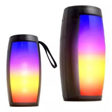 Imagem de Caixa De Som Bluetooth 5W Com Iluminação Led 7.4 X 7.4 X 15 Cm GRASEP 