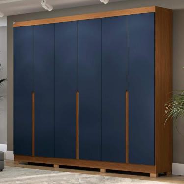 Imagem de Roupeiro 6 portas com pés CB02R582 Linha Dormitórios Kappesberg, Canel