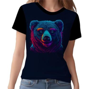 Imagem de Camisa Camiseta Estampada T-shirt Face Urso Neon Moda 1 - Enjoy Shop, 