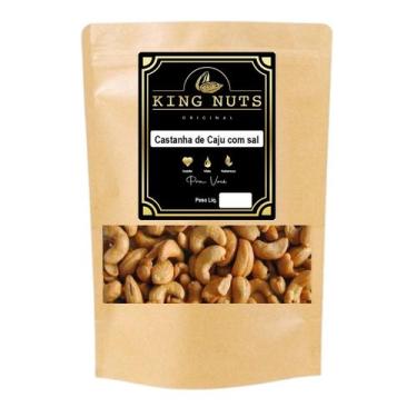 Imagem de Castanha De Caju W3 Salgada E Torrada 500gr - KING NUTS