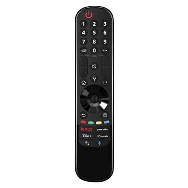 Imagem de Controle remoto de voz AN-MR21GA ANMR21GA compatível com LG 4K 8K Smart TV 65QNED99UPA 75QNED99UPA 86QNED99UPA 65QNED90UPA 75QNED90UPA 86QNED90UPA 65QNED916PA 75QNED916PA 75QNED9119PA 6PA 65N ANO99UPA