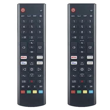 Imagem de Pacote com 2 controles remotos de substituição AKB76037601 compatíveis com LG TV modelo 43UP7000PUA 32LM627BPUA 32LM577BPUA 43UP8000PUR 50UP8000PUR 55UP8000PUR 60UP8000PUR 75UP8070PUR 65UP8070PUR