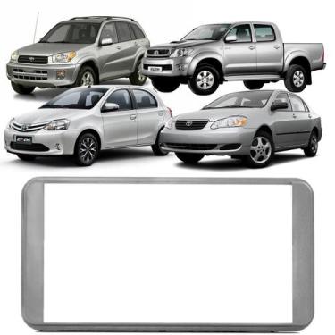 Imagem de Moldura Painel 2 Din 6.8 Polegadas Hilux RAV4 Etios Corolla Fielder 20