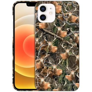 Imagem de GlamCase - Capa Camuflague DeerPrinted PC para iPhone 12 Mini Branca