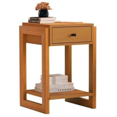 Imagem de Mesa de Cabeceira Para Quarto Com 1 Gaveta 1661 - T.L Moveis , NATURE 