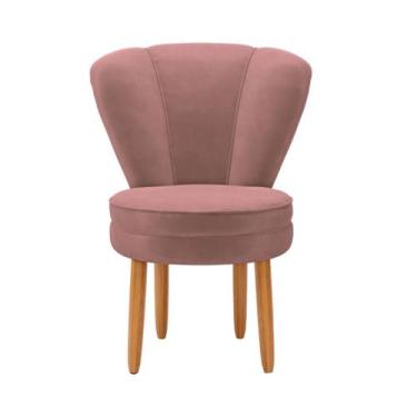 Imagem de Cadeira para Quarto Penteadeira Tecido Veludo Resistente - MOBLAN Deco