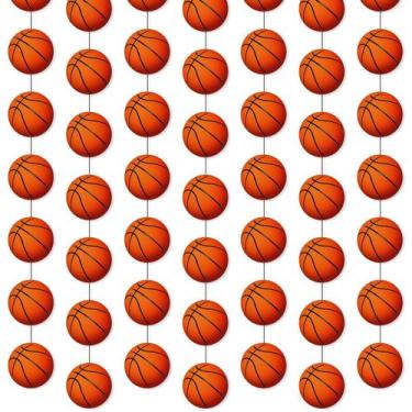 Imagem de Banners de Festa Esportiva de Basquete Faccito - Kit com 8 Peças para 