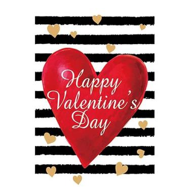 Imagem de Super Tough Bandeira de jardim 30,5 x 45,7 cm - Feliz Dia dos Namorados | Poliéster Oxford durável | Cores vivas | Design de um lado | Resistente ao desbotamento | Perfeito para exibição externa e